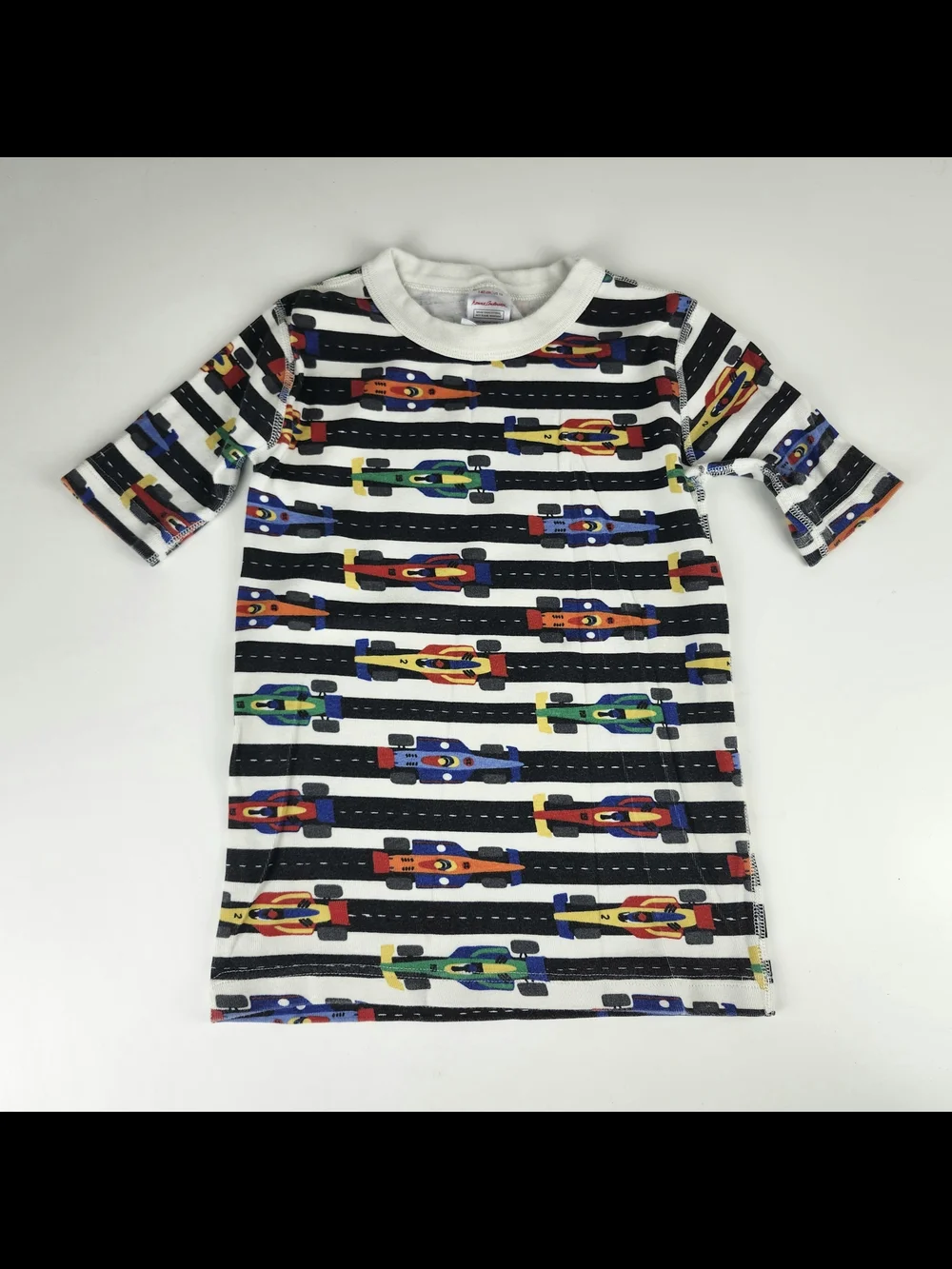 Hanna Andersson Multicolor Race Car Print Pajama Set